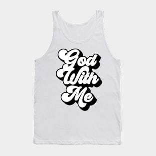 God With Me Design Tank Top